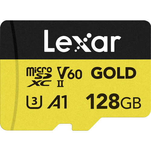 Lexar microSDXC GOLD UHS-II/C10/A1/U3 R280/W100 (V60) 128GB - View 1