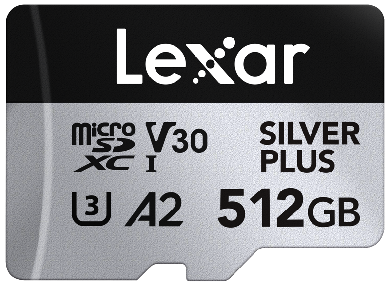Card microSD Lexar Silver Plus, V30, 512GB, UHS-I, 1066x