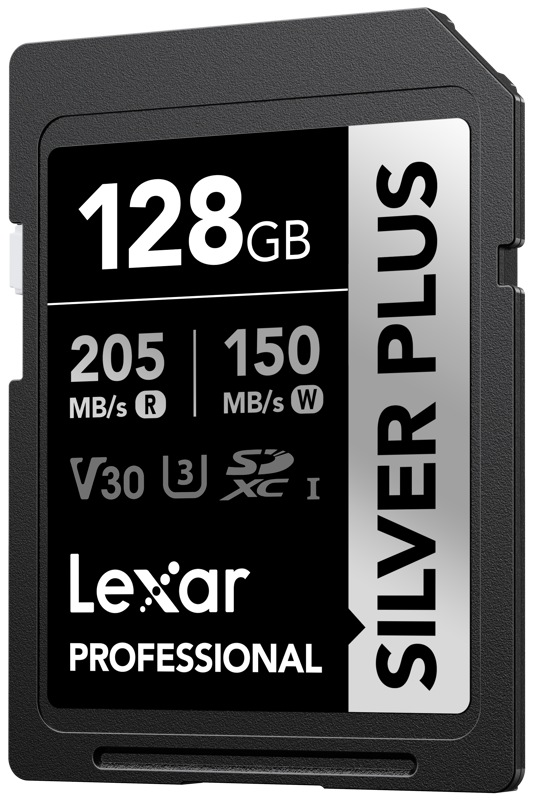Lexar SDXC Professional SILVER Plus 1066x UHS-I/U3/A2/4K R205/W150 (V30) 128GB - View 1