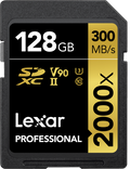 LEXAR SDXC Pro 2000X UHS-II U3 R300/W260 (V90) 128GB - View 1