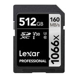 Lexar SDXC Professional SILVER Plus 1066x UHS-I/U3/A2/4K R205/W150 (V30) 512GB