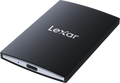 Portable SSD, dark gray case with front USB-C style port and indicator light