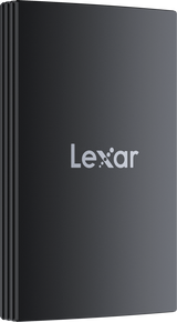 Lexar SL700 Armor portable SSD back panel, dark gray with vertical grip ridges