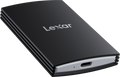 Black Lexar SL700 Armor portable SSD with USB-C port and ridged side edges