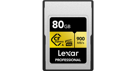 Prim-plan card CFexpress Type A 80GB Lexar Professional, 900 MB/s citire