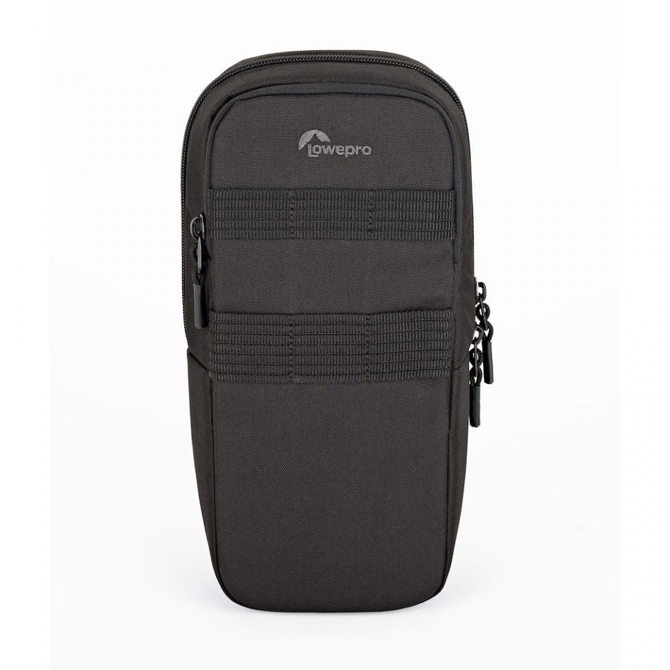 Geantă ProTactic 200 AW neagră, vedere frontală cu curele MOLLE și fermoar