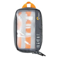 GearUp S cable organizer pouch, dark gray with orange handle, zipper top
