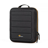 Husă dură neagră Lowepro pentru GoPro, cu mâner și compartimentare frontală