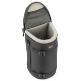 Husă obiectiv 11x26 cm, neagră, cu interior căptușit și fermoar lateral
