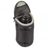Husă obiectiv 13×32 cm deschisă, interior căptușit cu plasă și compartiment