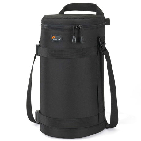 Husă obiectiv 13×32 cm, neagră, fermoar și bretea de umăr