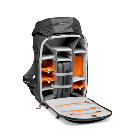 Rucsac foto Pro Trekker BP 550 AW II deschis, compartimente interioare cu separatoare