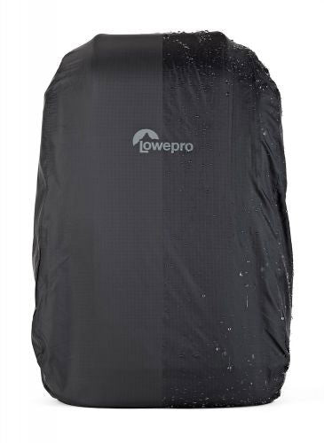 Black backpack rain cover bag, waterproof fabric pouch for weather protection
