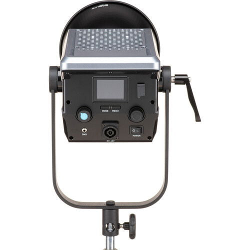 FC500B bi-color LED spotlight rear panel with power controls and cable ports