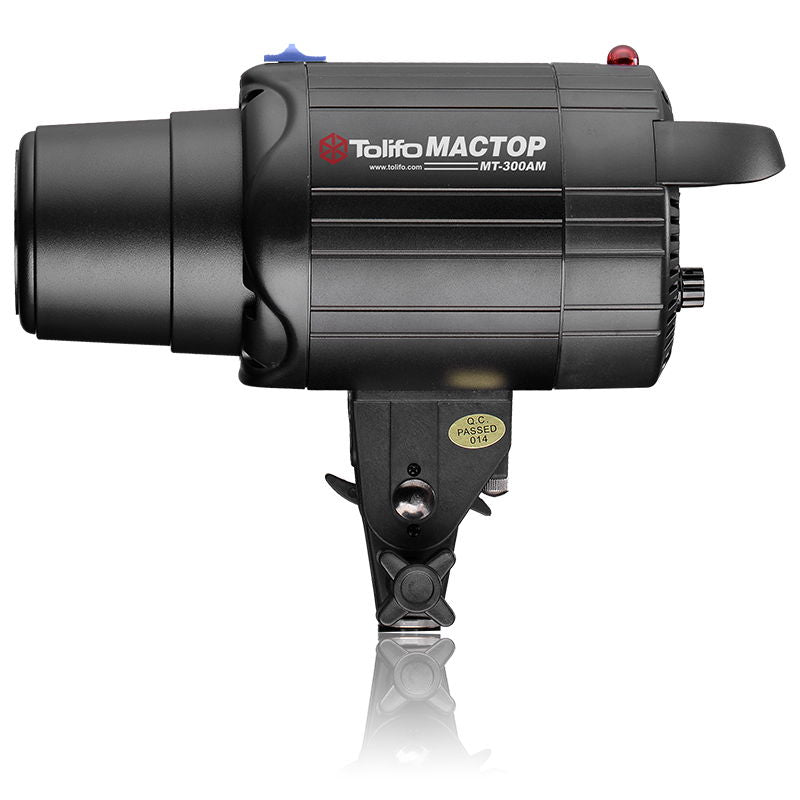 Tolifo strobe light body with side handle, front mount, and QC passed label