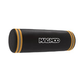 MagBox small case, black cylinder with yellow edge rings and MAGMOD logo