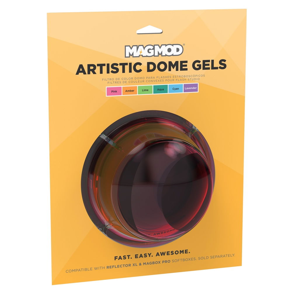 MagMod Artistic Dome Gels filter set box for flash, multi-color dome gels