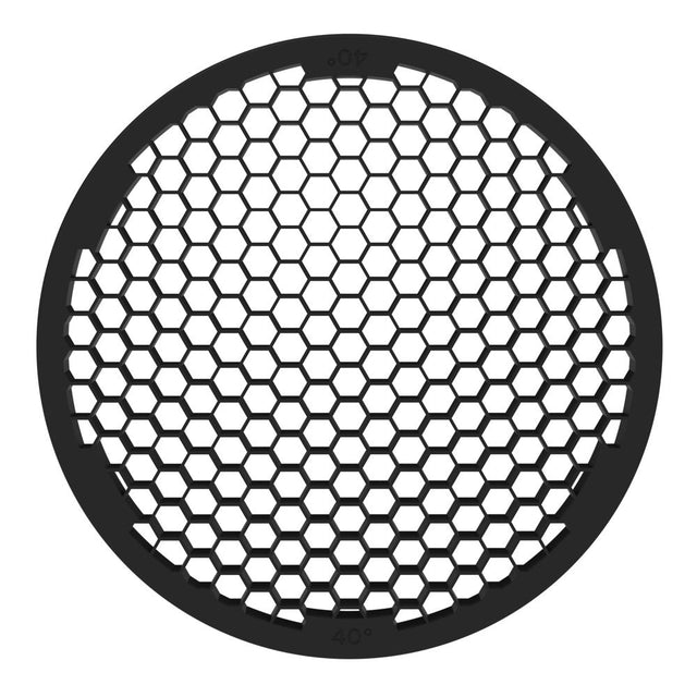 MagGrid XL 40 honeycomb light-shaping grid, black circular mesh insert for MagMod