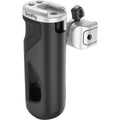 Lateral side handle with adjustable arm for mounting, metal top plate and grip