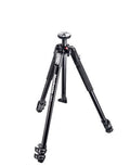 Trepied foto Manfrotto 190X3, picioare rabatabile și cap rotativ, negru