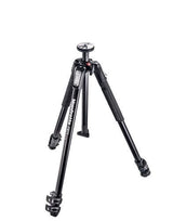 Trepied foto Manfrotto 190X3, picioare rabatabile și cap rotativ, negru