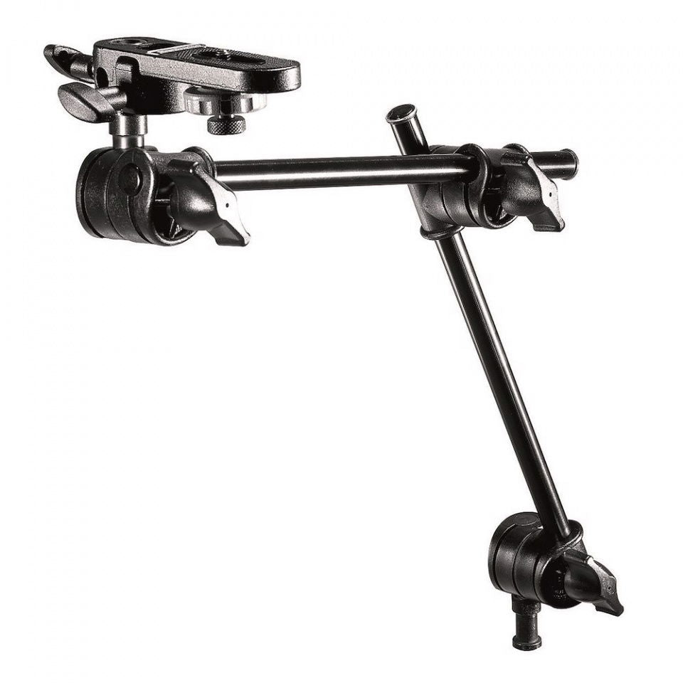 Brat articulat pentru cameră, adaptor inclus, negru