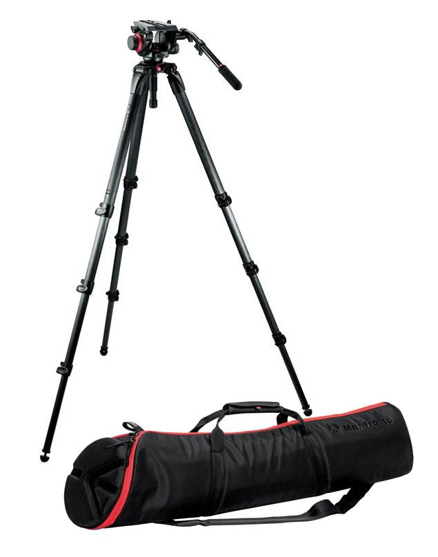 Manfrotto 504HD,536K kit trepied video carbon - View 1