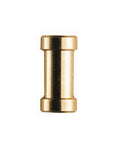 Metal tripod adapter sleeve, 1/4" to 3/8" threads, dual female/female