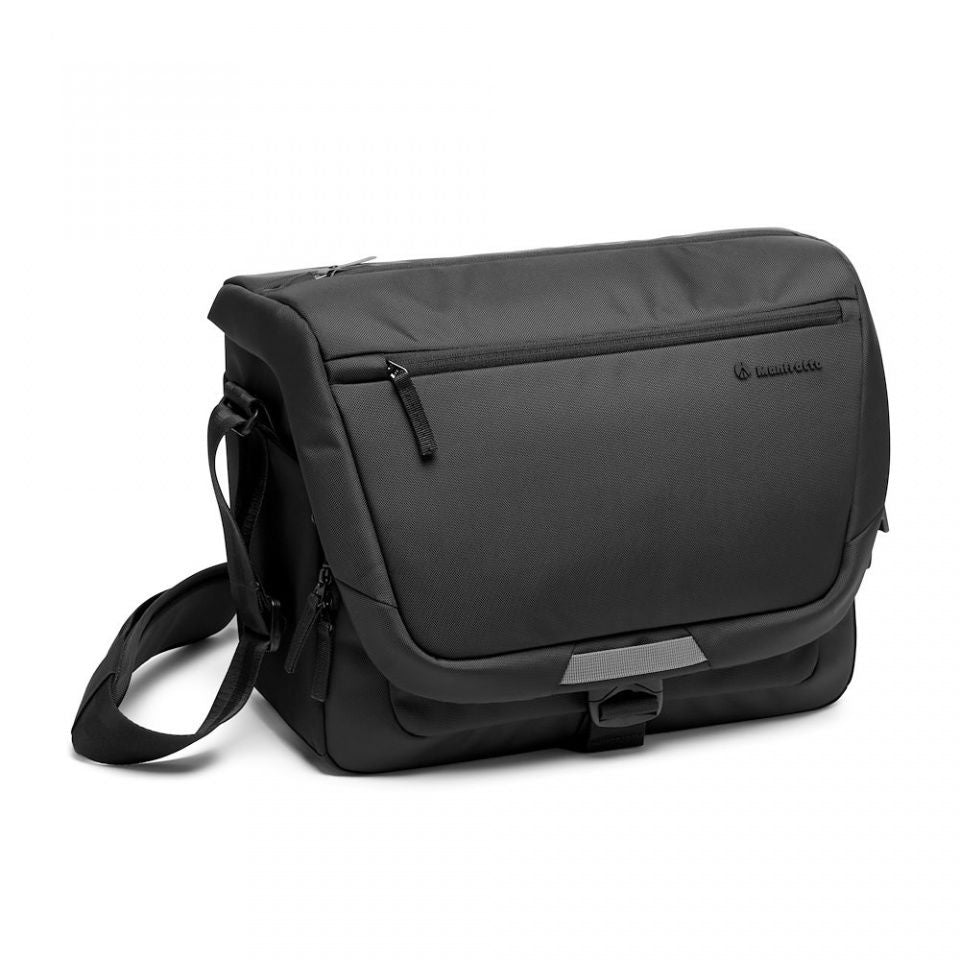 Advanced Messenger 3 camera bag, dark gray, front flap with zip pocket