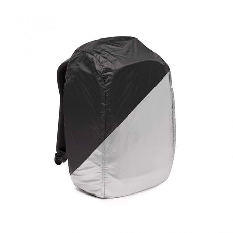 Rucsac foto Manfrotto Backloader S, husă impermeabilă pe spate, negru-gri