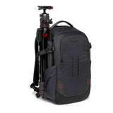 Rucsac foto Manfrotto Backloader S negru, cu trepied fixat pe lateral