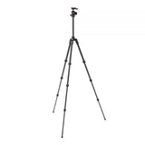 Tripod standing tall with fully extended legs and top mounting plate