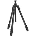 Treied din carbon Manfrotto, trei picioare reglabile, culoare închisă.