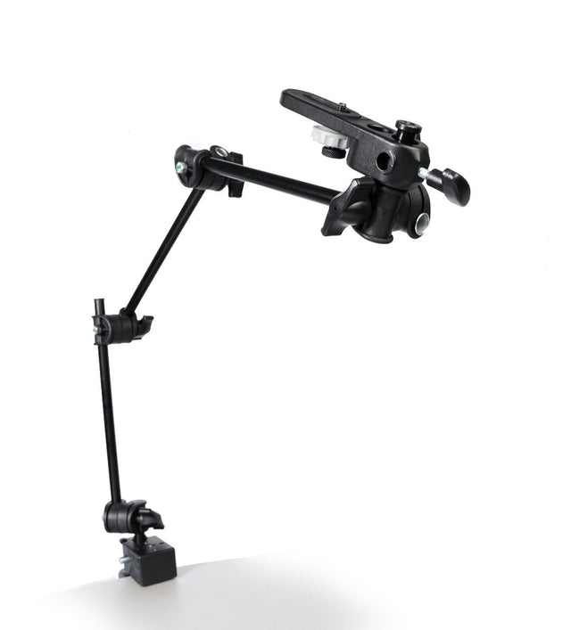 Manfrotto brat articulat cu adaptor camera si menghina - View 1