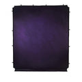 Aubergine purple fabric backdrop panel with top attachment clips on all corners