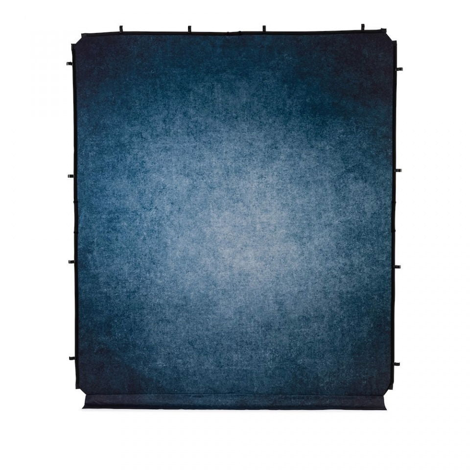 Ink blue studio backdrop fabric, 2x2.3m, with top edge loops