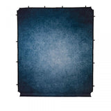 Ink blue studio backdrop fabric, 2x2.3m, with top edge loops