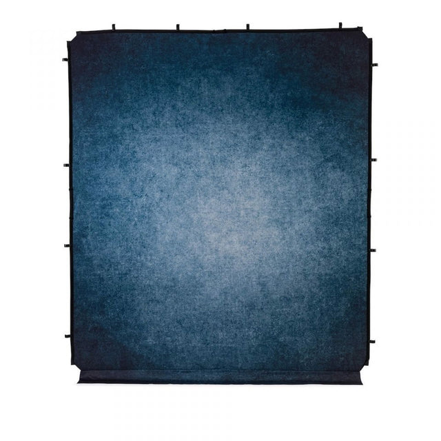 Ink blue studio backdrop fabric, 2x2.3m, with top edge loops
