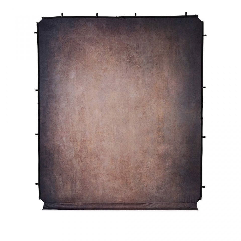 2x2.3m dark walnut photo backdrop cloth with hanging clips and reinforced edge