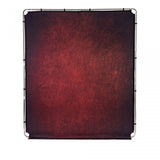 Crimson textured backdrop with square metal frame, 2 x 2.3 m