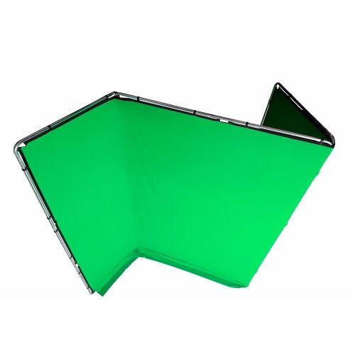 Manfrotto Fundal Chroma Key verde Panoramic cu cadru inclus 4x2.90m - View 3