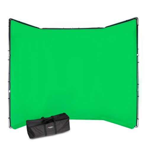 Manfrotto Fundal Chroma Key verde Panoramic cu cadru inclus 4x2.90m - View 1