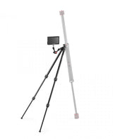 Picioare telescopice pentru boom cu suport negru și trei picioare negre