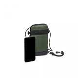 Husă smartphone Manfrotto verde măsliniu, buzunar frontal și curea