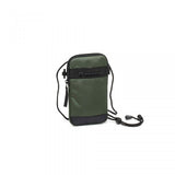 Husă smartphone Manfrotto verde măsliniu, buzunar frontal și breloc