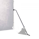 Suport cadru din aluminiu Manfrotto: bară metalică cu bază și prindere pe panou