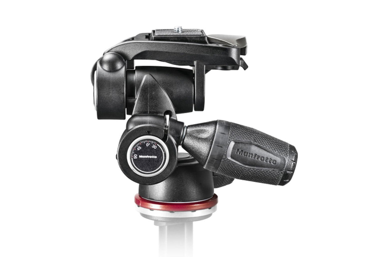 Cap trepied foto Manfrotto MH804-3W, negru, mâner lung și buton rotativ