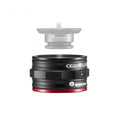 MOVE quick-release base, black with red locking ring and textured grip