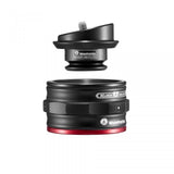 Quick release XLOCK clamp with red locking ring and mounting plate