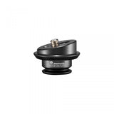 Quick release gim-pod plate with metal pin and engraved mounting label